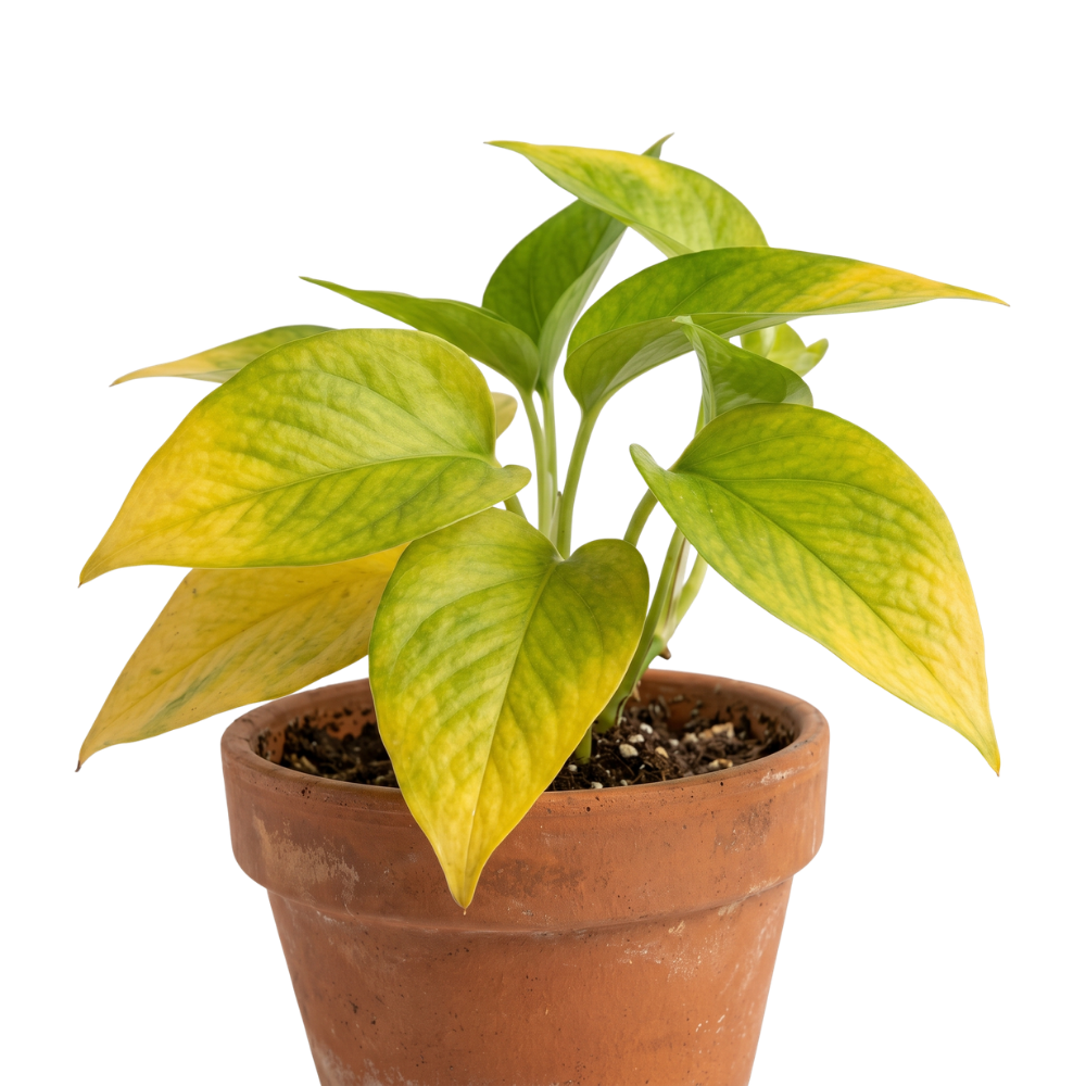 Yellow leaf from nitrogen deficiency