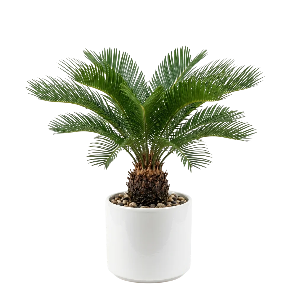 sago palm in pot